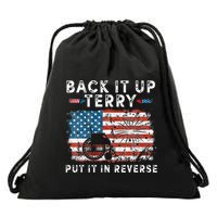 Back Up Terry Put It In Reverse Firework Funny 4th Of July Drawstring Bag