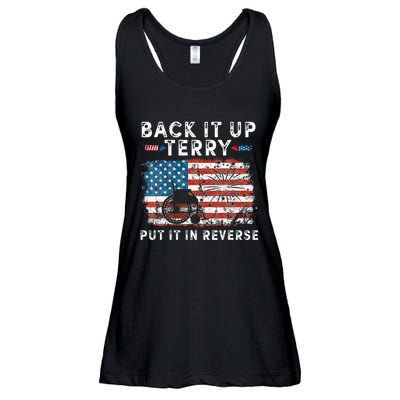 Back Up Terry Put It In Reverse Firework Funny 4th Of July Ladies Essential Flowy Tank