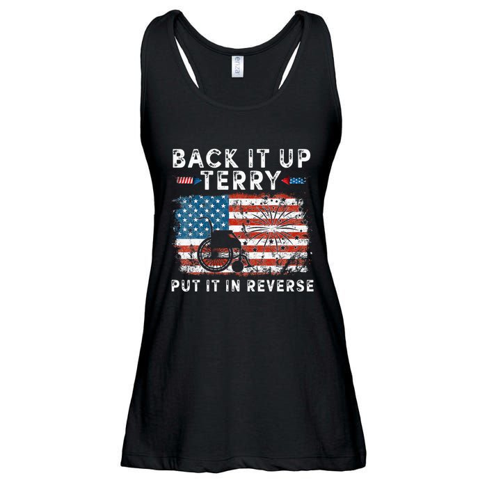 Back Up Terry Put It In Reverse Firework Funny 4th Of July Ladies Essential Flowy Tank