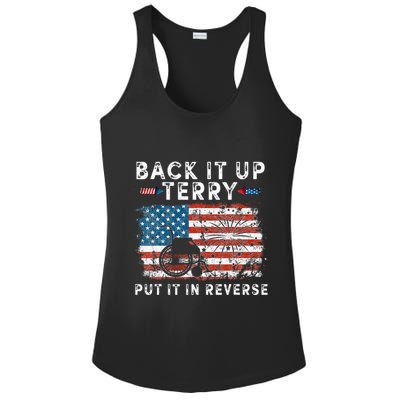 Back Up Terry Put It In Reverse Firework Funny 4th Of July Ladies PosiCharge Competitor Racerback Tank