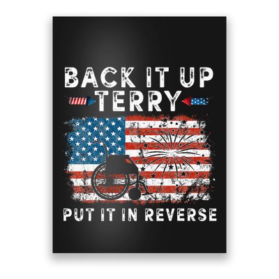 Back Up Terry Put It In Reverse Firework Funny 4th Of July Poster