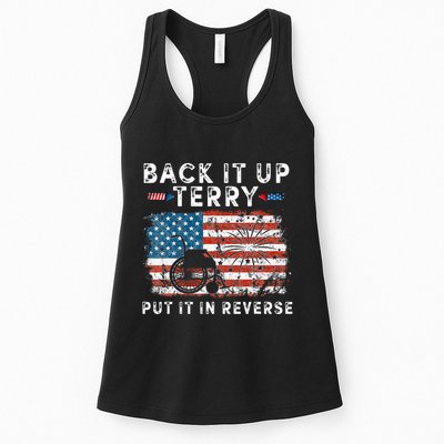 Back Up Terry Put It In Reverse Firework Funny 4th Of July Womens Tank Top