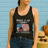 Back Up Terry Put It In Reverse Firework Funny 4th Of July Womens Tank Top