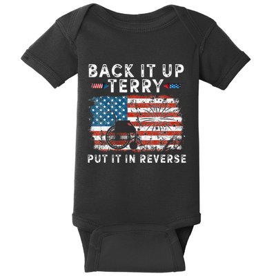 Back Up Terry Put It In Reverse Firework Funny 4th Of July Baby Bodysuit