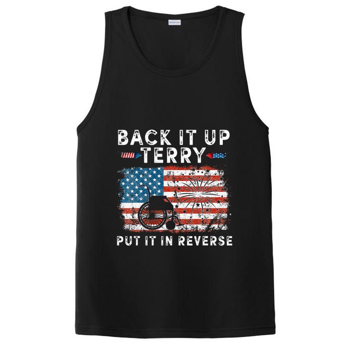 Back Up Terry Put It In Reverse Firework Funny 4th Of July PosiCharge Competitor Tank