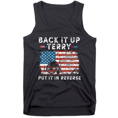 Back Up Terry Put It In Reverse Firework Funny 4th Of July Tank Top