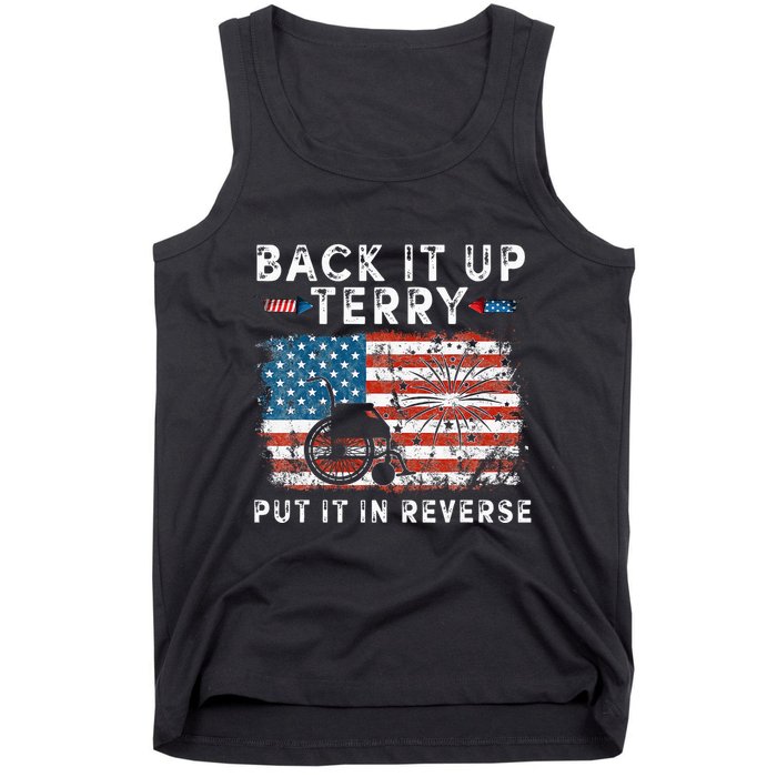 Back Up Terry Put It In Reverse Firework Funny 4th Of July Tank Top