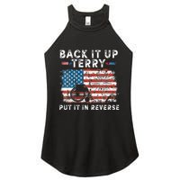 Back Up Terry Put It In Reverse Firework Funny 4th Of July Women's Perfect Tri Rocker Tank