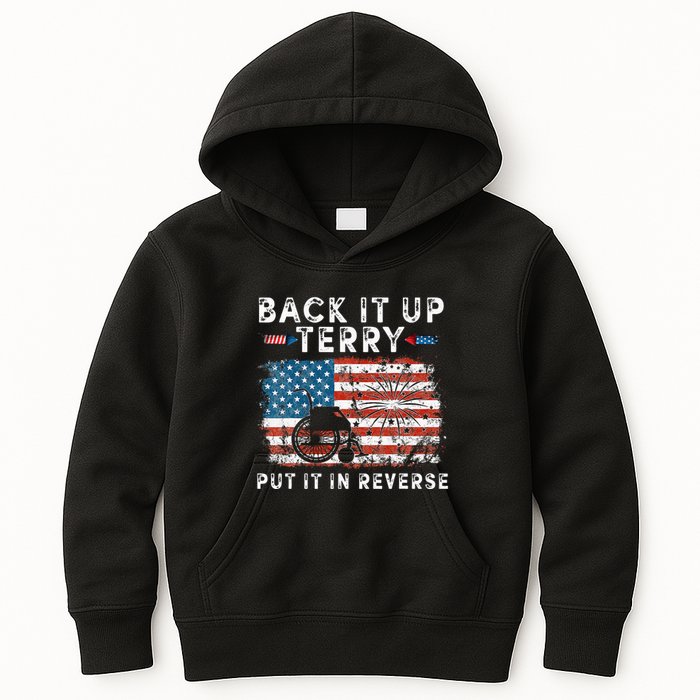 Back Up Terry Put It In Reverse Firework Funny 4th Of July Kids Hoodie