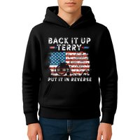 Back Up Terry Put It In Reverse Firework Funny 4th Of July Kids Hoodie