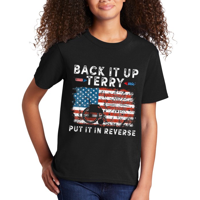 Back Up Terry Put It In Reverse Firework Funny 4th Of July Kids T-Shirt