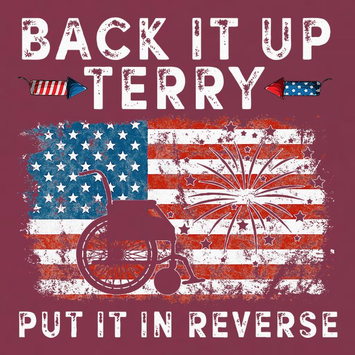 Back Up Terry Put It In Reverse Firework Funny 4th Of July 16oz Travel Tumbler