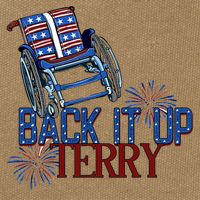 Back Up Terry Put It In Reverse Firework 4th Of July Groovy Cotton Canvas Backpack