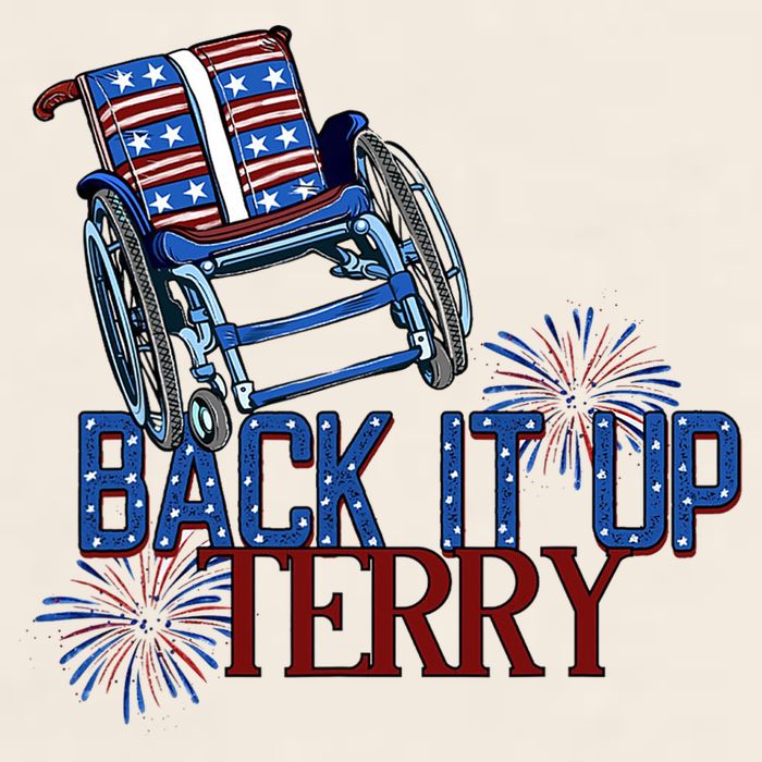 Back Up Terry Put It In Reverse Firework 4th Of July Groovy Garment-Dyed Women's Muscle Tee