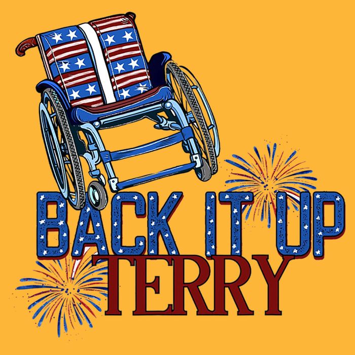 Back Up Terry Put It In Reverse Firework 4th Of July Groovy Pom Pom 12in Knit Beanie