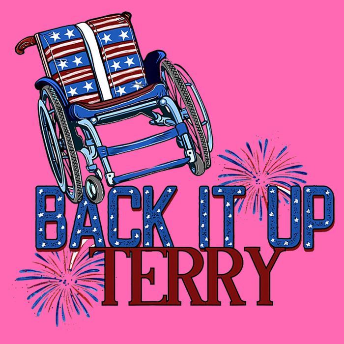 Back Up Terry Put It In Reverse Firework 4th Of July Groovy Stripe Pom Pom Beanie