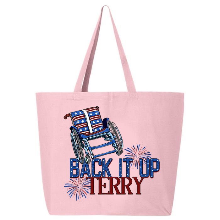 Back Up Terry Put It In Reverse Firework 4th Of July Groovy 25L Jumbo Tote