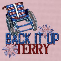 Back Up Terry Put It In Reverse Firework 4th Of July Groovy 25L Jumbo Tote