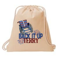 Back Up Terry Put It In Reverse Firework 4th Of July Groovy Drawstring Bag