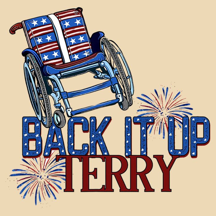 Back Up Terry Put It In Reverse Firework 4th Of July Groovy Drawstring Bag