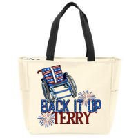 Back Up Terry Put It In Reverse Firework 4th Of July Groovy Zip Tote Bag