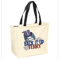 Back Up Terry Put It In Reverse Firework 4th Of July Groovy Zip Tote Bag