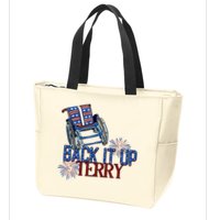 Back Up Terry Put It In Reverse Firework 4th Of July Groovy Zip Tote Bag