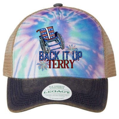 Back Up Terry Put It In Reverse Firework 4th Of July Groovy Legacy Tie Dye Trucker Hat