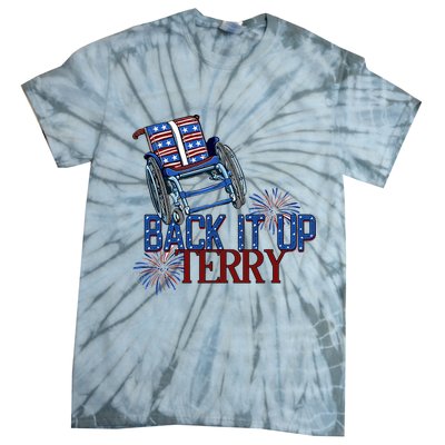Back Up Terry Put It In Reverse Firework 4th Of July Groovy Tie-Dye T-Shirt