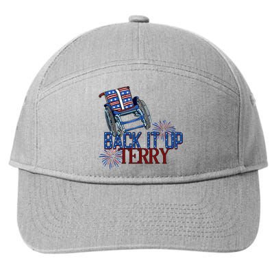 Back Up Terry Put It In Reverse Firework 4th Of July Groovy 7-Panel Snapback Hat