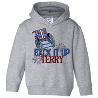 Back Up Terry Put It In Reverse Firework 4th Of July Groovy Toddler Hoodie
