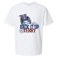 Back Up Terry Put It In Reverse Firework 4th Of July Groovy Sueded Cloud Jersey T-Shirt