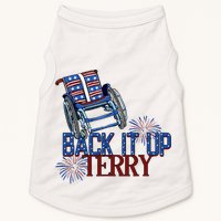 Back Up Terry Put It In Reverse Firework 4th Of July Groovy Doggie Tank