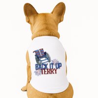 Back Up Terry Put It In Reverse Firework 4th Of July Groovy Doggie Tank