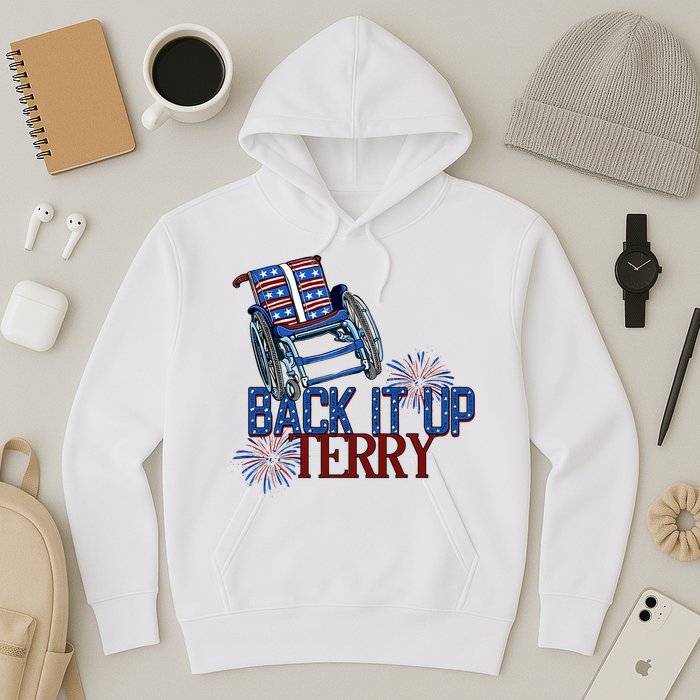 Back Up Terry Put It In Reverse Firework 4th Of July Groovy Hoodie