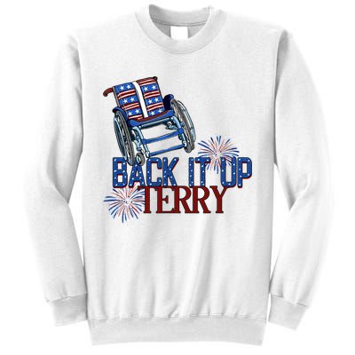 Back Up Terry Put It In Reverse Firework 4th Of July Groovy Sweatshirt
