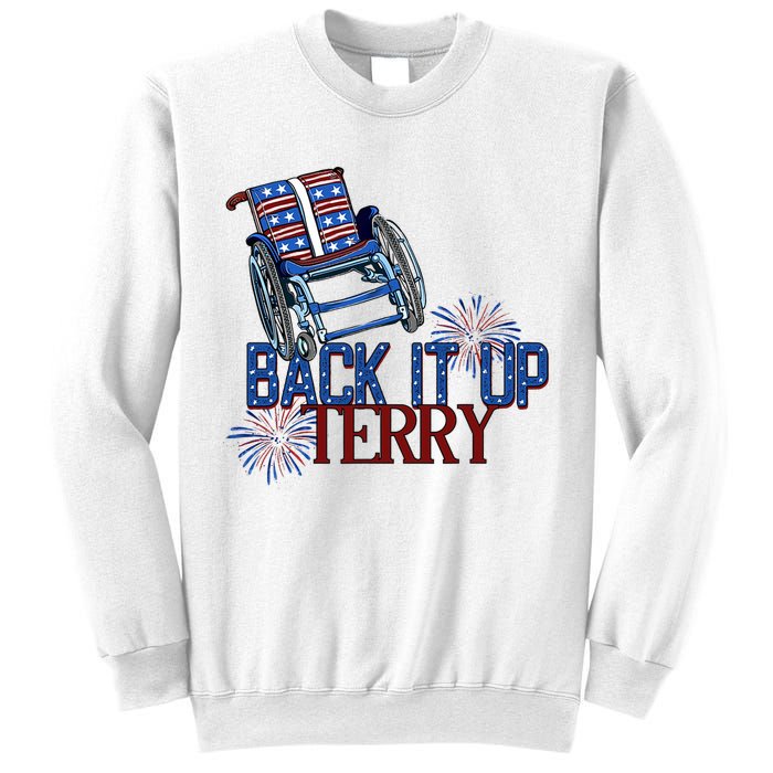 Back Up Terry Put It In Reverse Firework 4th Of July Groovy Sweatshirt