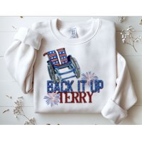Back Up Terry Put It In Reverse Firework 4th Of July Groovy Sweatshirt
