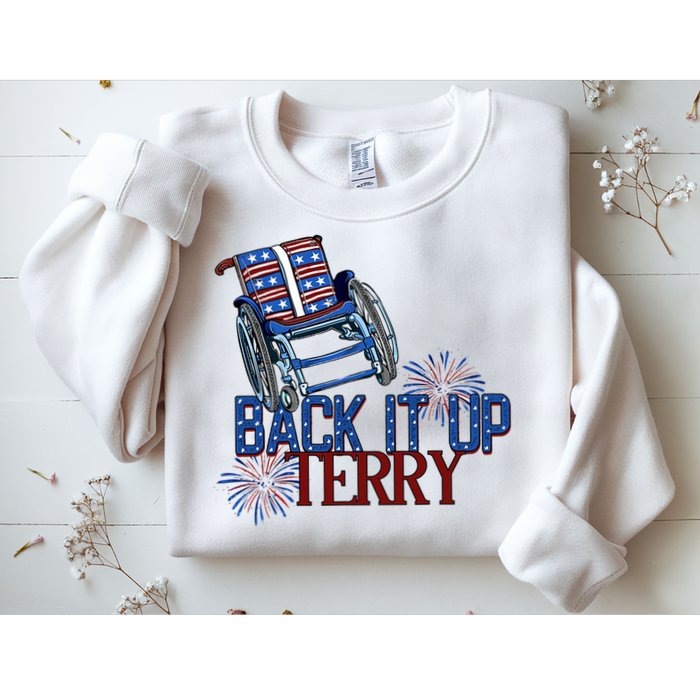 Back Up Terry Put It In Reverse Firework 4th Of July Groovy Sweatshirt