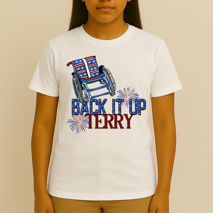 Back Up Terry Put It In Reverse Firework 4th Of July Groovy T-Shirt