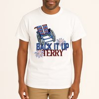 Back Up Terry Put It In Reverse Firework 4th Of July Groovy Tall T-Shirt