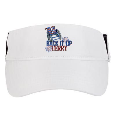 Back Up Terry Put It In Reverse Firework 4th Of July Groovy Adult Drive Performance Visor