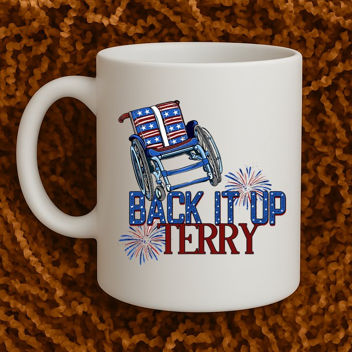 Back Up Terry Put It In Reverse Firework 4th Of July Groovy Mug
