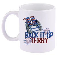 Back Up Terry Put It In Reverse Firework 4th Of July Groovy 11oz C Handle Ceramic Mug