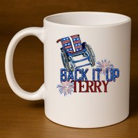 Back Up Terry Put It In Reverse Firework 4th Of July Groovy 11oz C Handle Ceramic Mug