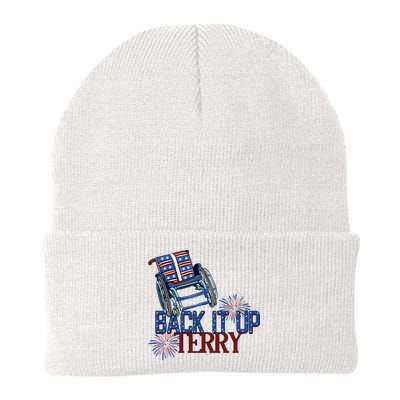 Back Up Terry Put It In Reverse Firework 4th Of July Groovy Beanie