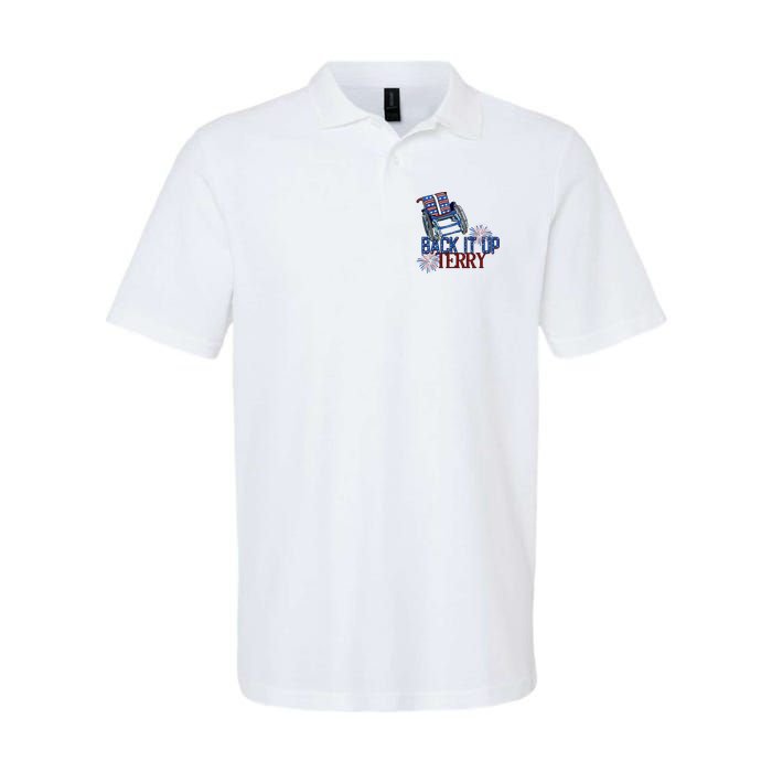 Back Up Terry Put It In Reverse Firework 4th Of July Groovy Polo