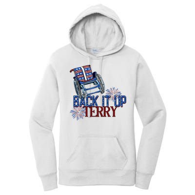 Back Up Terry Put It In Reverse Firework 4th Of July Groovy Women's Pullover Hoodie
