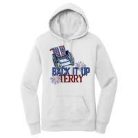 Back Up Terry Put It In Reverse Firework 4th Of July Groovy Women's Pullover Hoodie