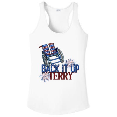 Back Up Terry Put It In Reverse Firework 4th Of July Groovy Ladies PosiCharge Competitor Racerback Tank